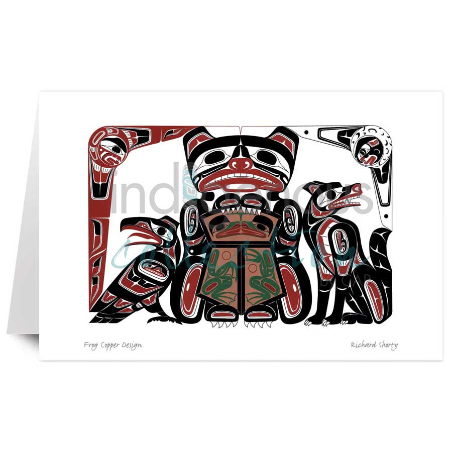 Frog Copper Design by artist Richard Shorty