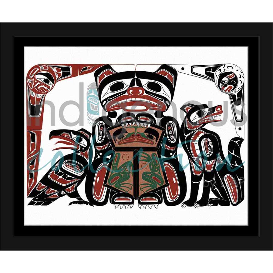 Frog Copper Design by artist Richard Shorty - Northern Tutchone. Indigenous Collection
