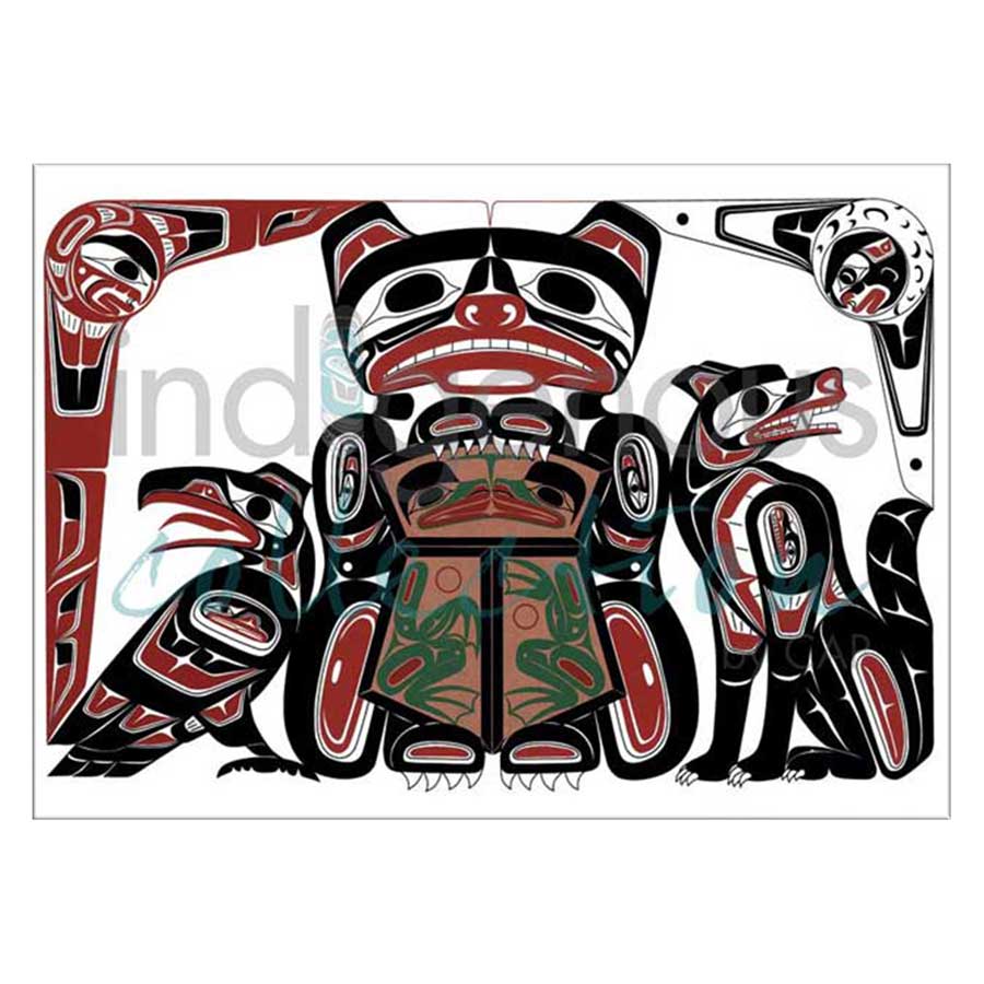 Frog Copper Design Canvas Prints