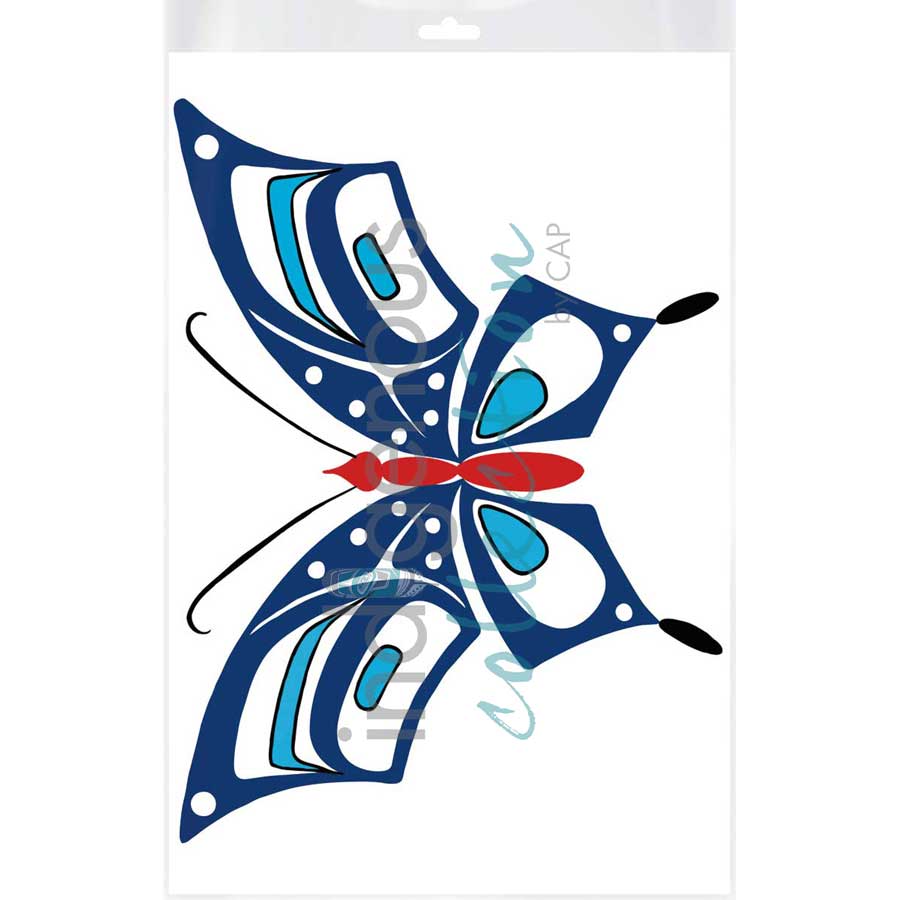 Butterfly by artist Eric Parnell - Haida. Indigenous Collection