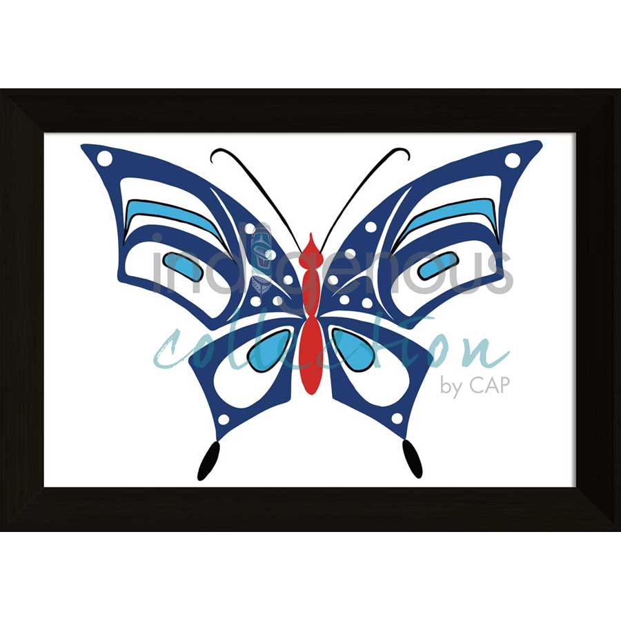 Butterfly by artist Eric Parnell - Haida. Indigenous Collection
