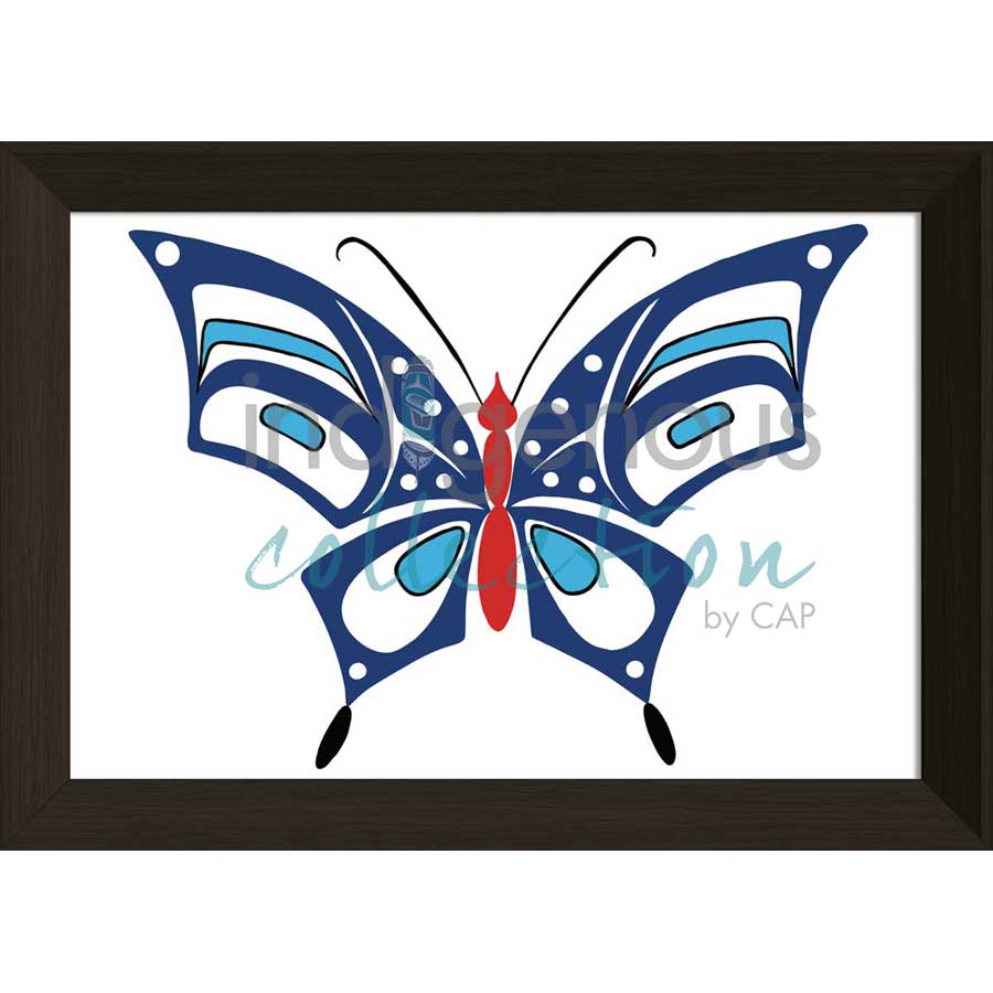Butterfly by artist Eric Parnell - Haida. Indigenous Collection