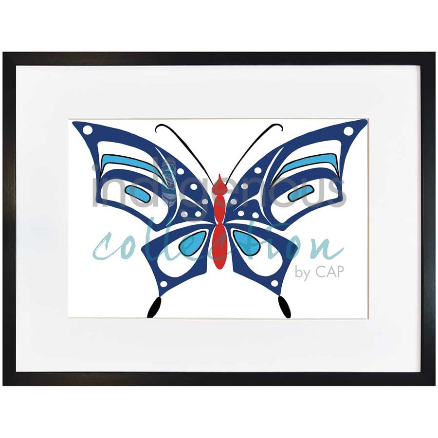 Butterfly by artist Eric Parnell - Haida. Indigenous Collection