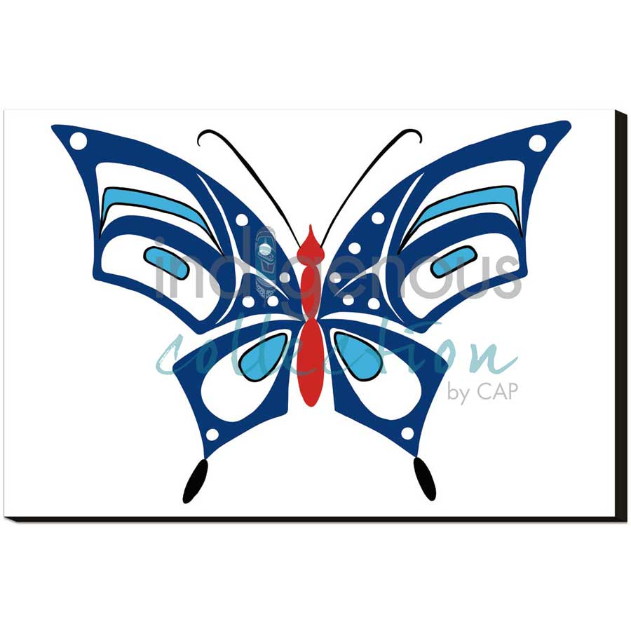 Butterfly by artist Eric Parnell - Haida. Indigenous Collection