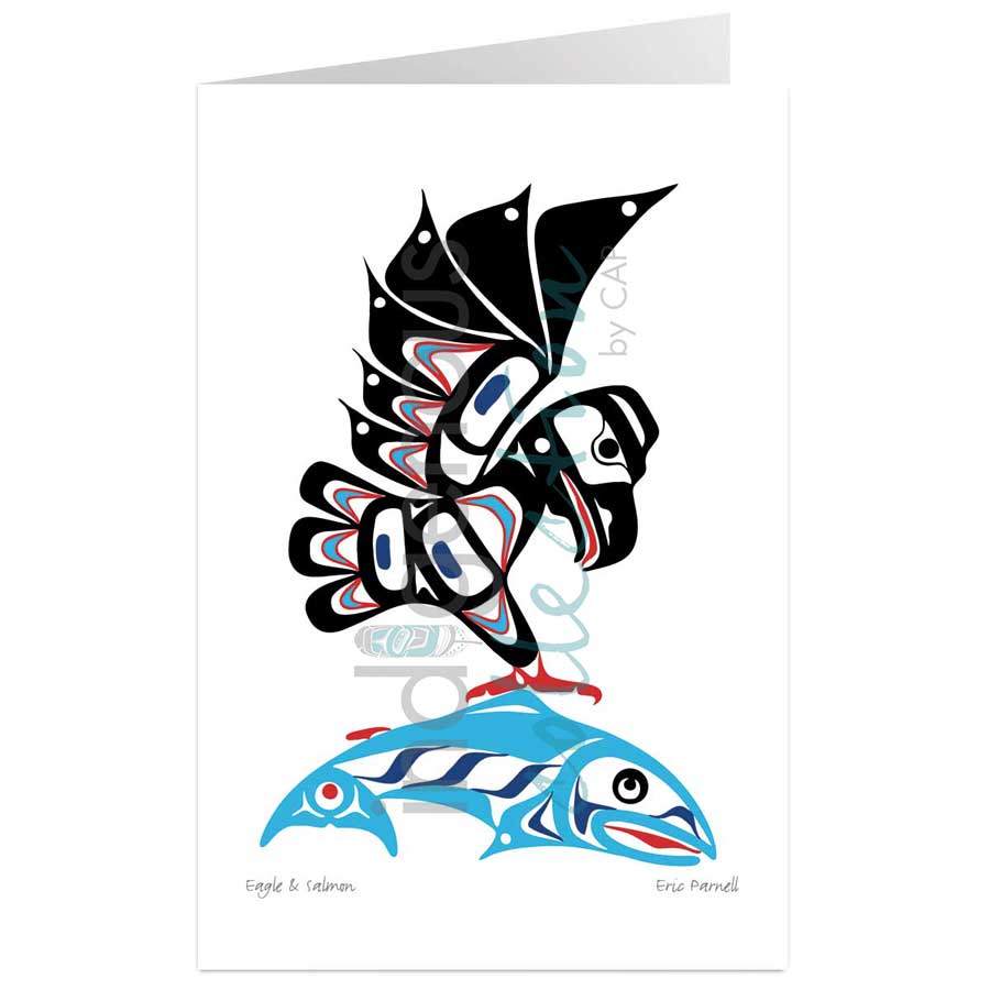 Eagle & Salmon by artist Eric Parnell