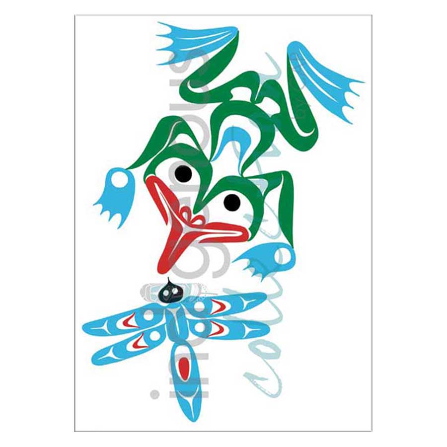Frog & Dragonfly Canvas Prints