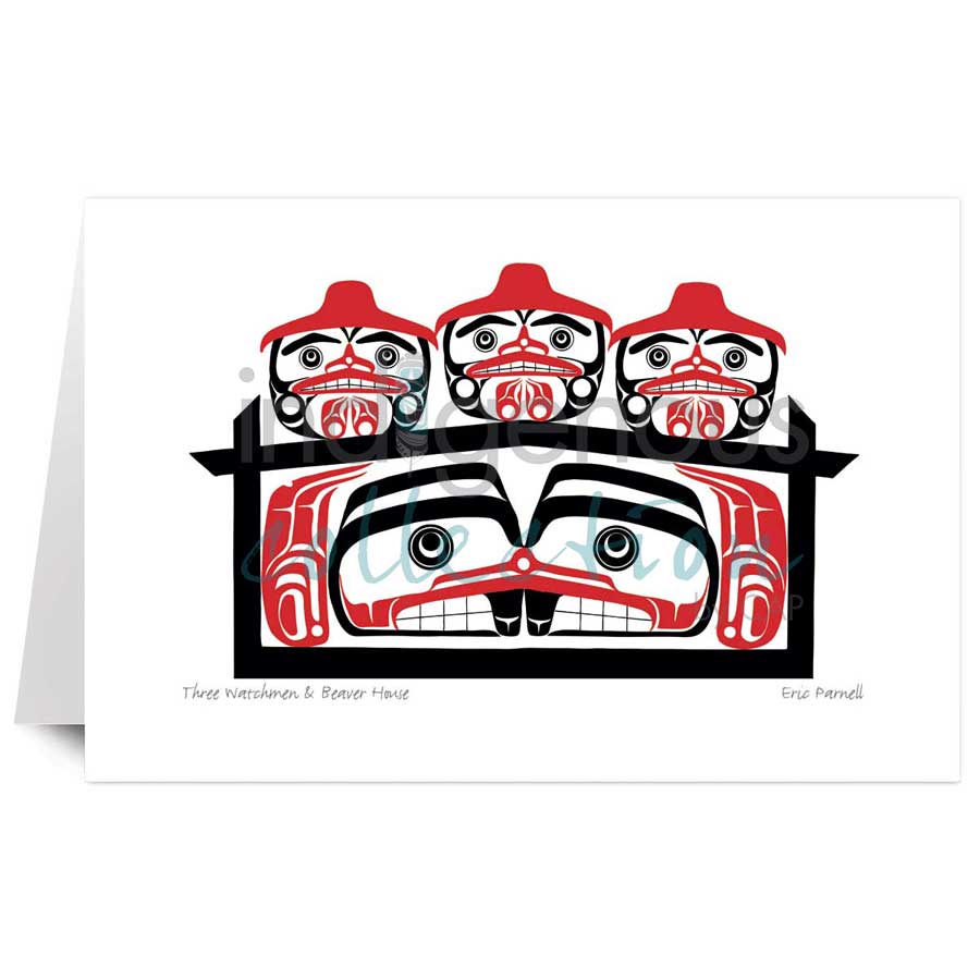 Three Watchmen & Beaver House by artist Eric Parnell