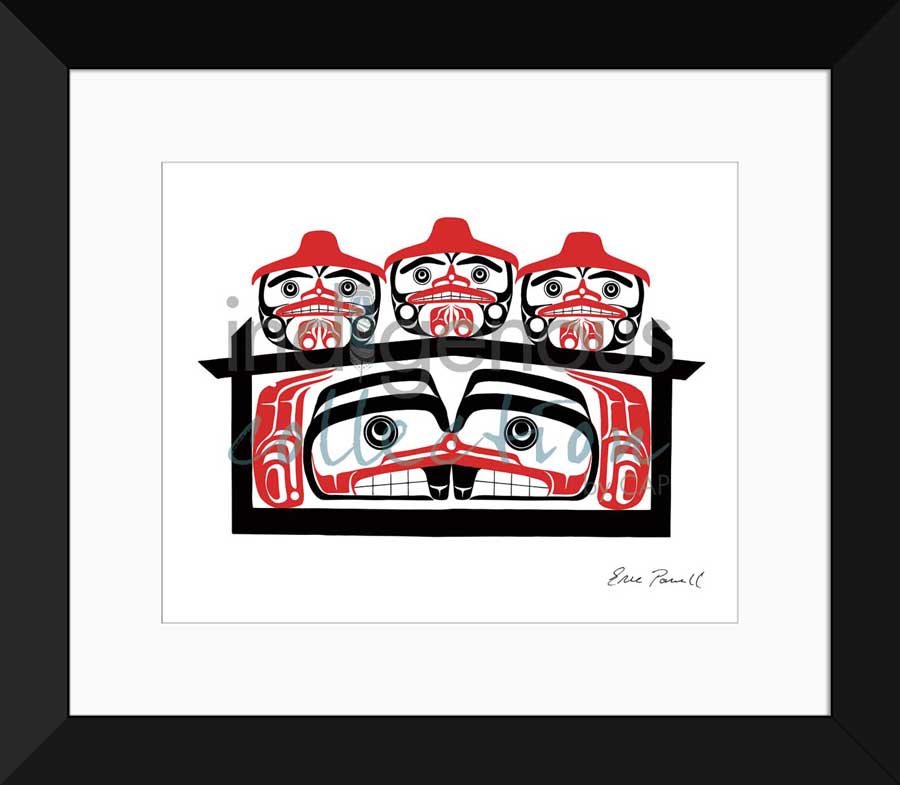 Three Watchmen & Beaver House Limited Edition. Indigenous Collection