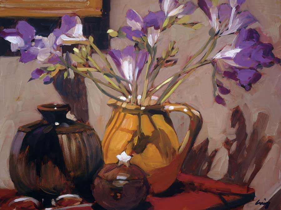 Freesia Floral by artist  Philip Craig
