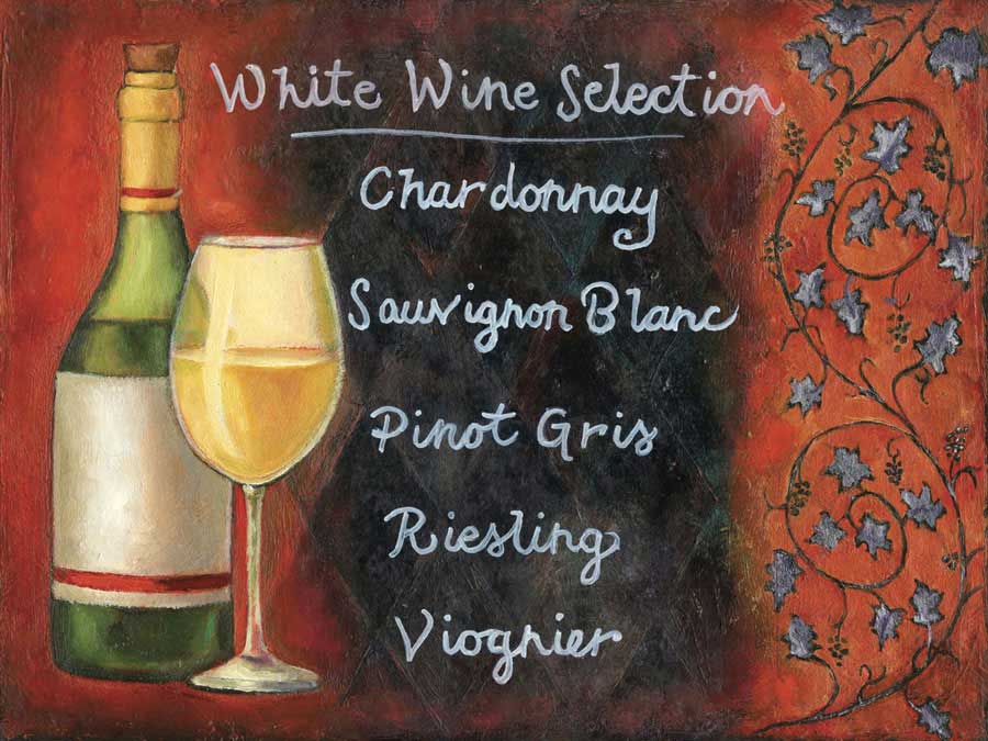 White Wine Selection by artist  Will Rafuse