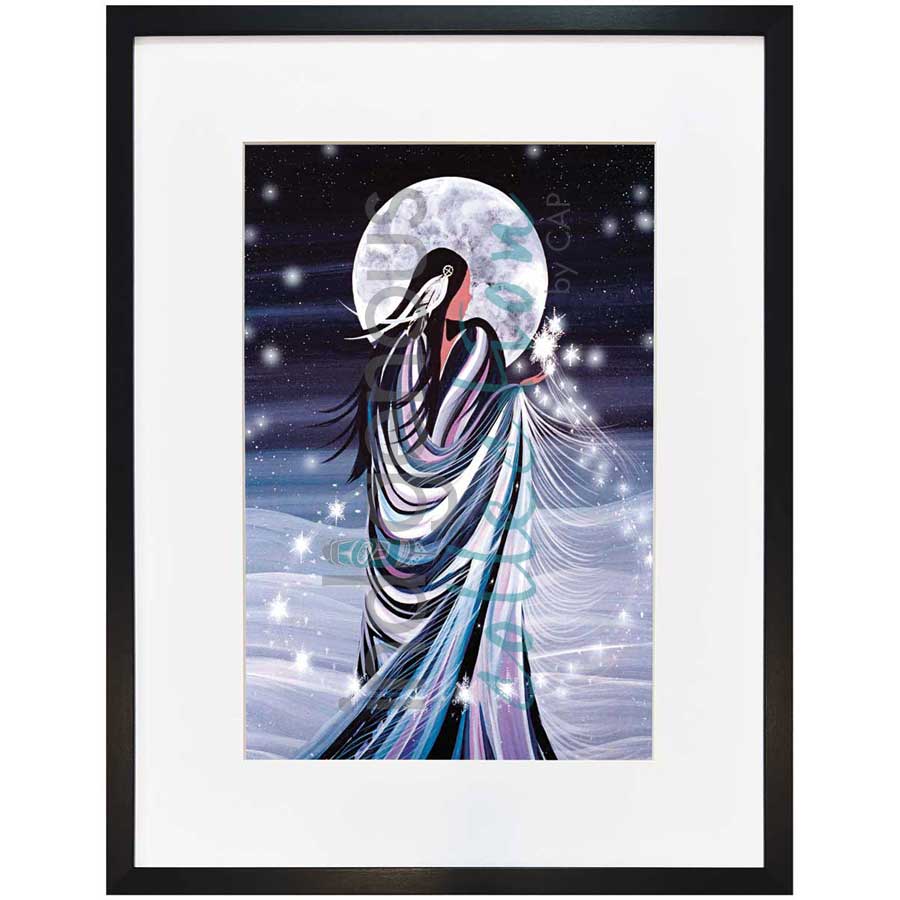 February Moon by artist Betty Albert - Cree. Indigenous Collection