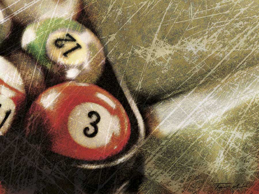 Opening Break Shot by artist  Tandi Venter