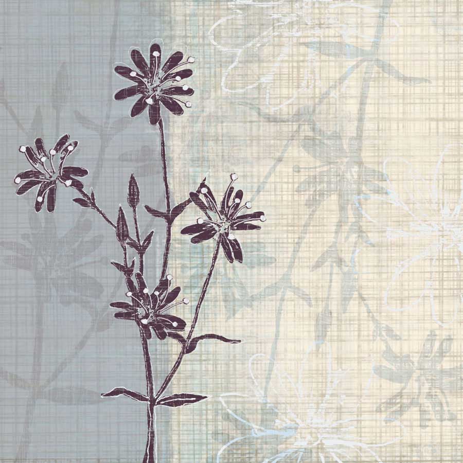 Periwinkle Fields I by artist  Tandi Venter