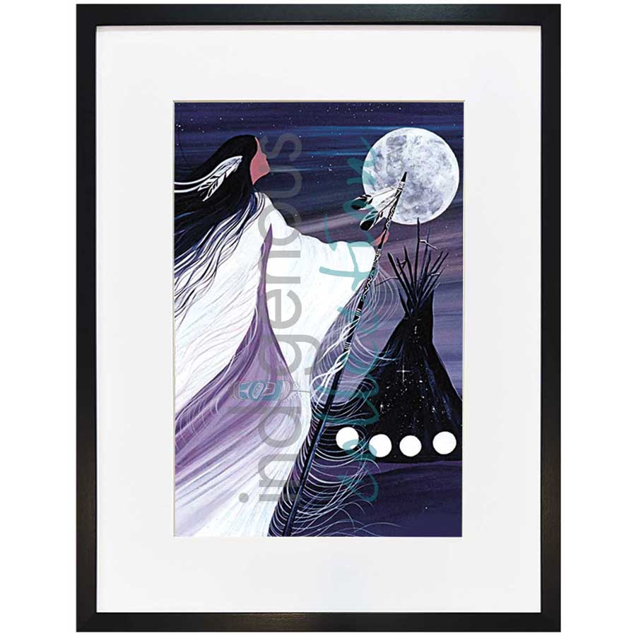 November Moon by artist Betty Albert - Cree. Indigenous Collection