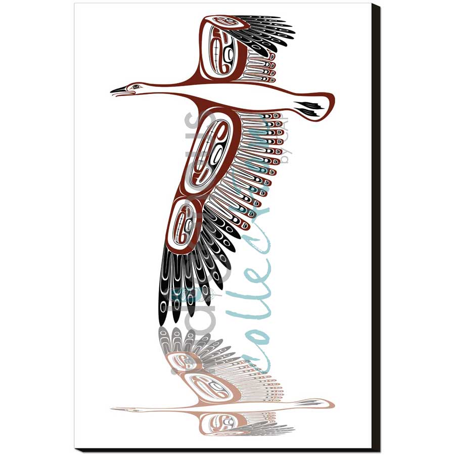 Snow Goose by artist Todd Baker - Coast Salish. Indigenous Collection