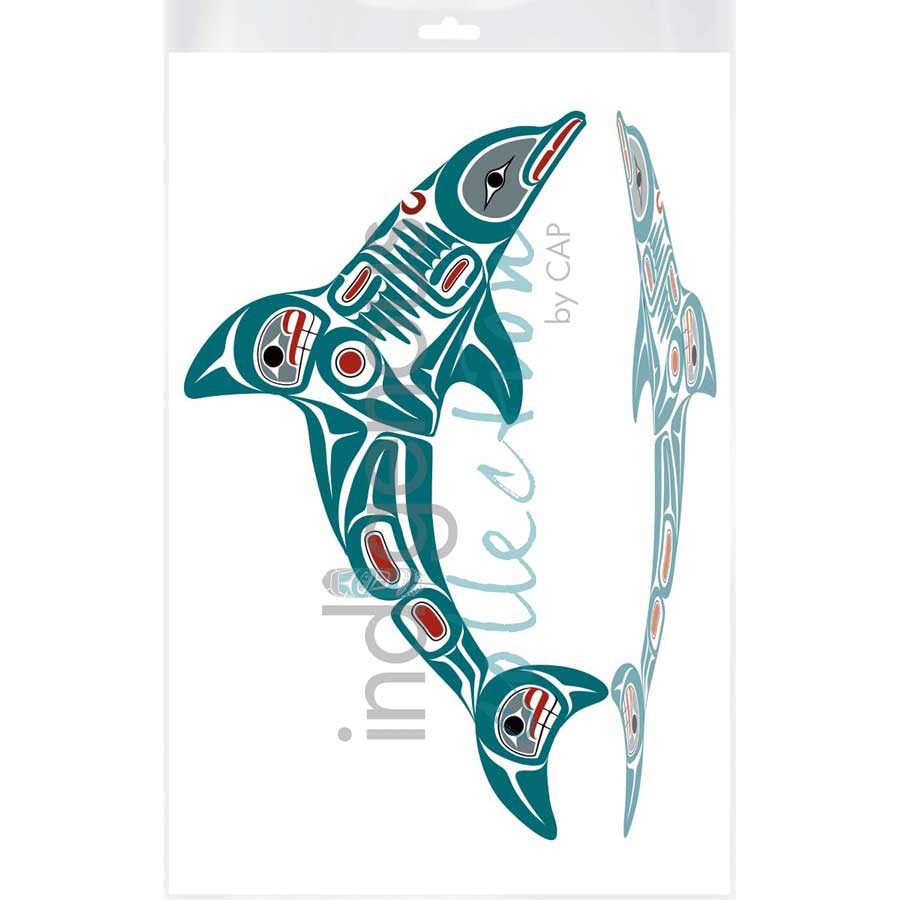 Dolphin by artist Todd Baker - Coast Salish. Indigenous Collection