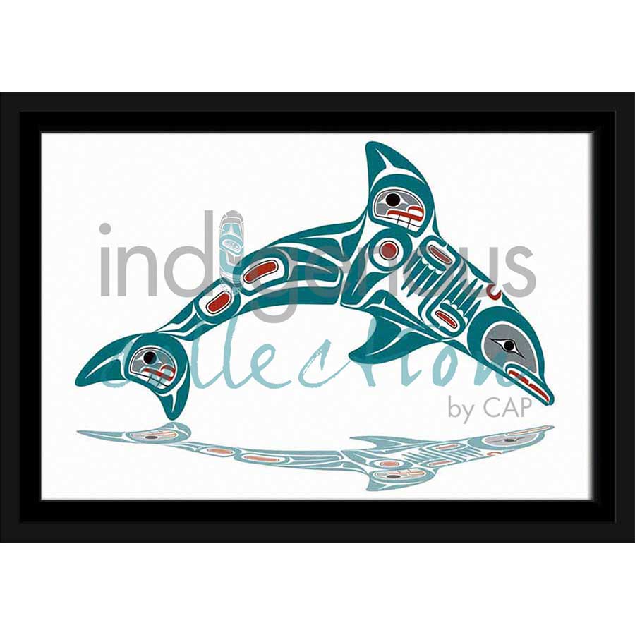 Dolphin by artist Todd Baker - Coast Salish. Indigenous Collection