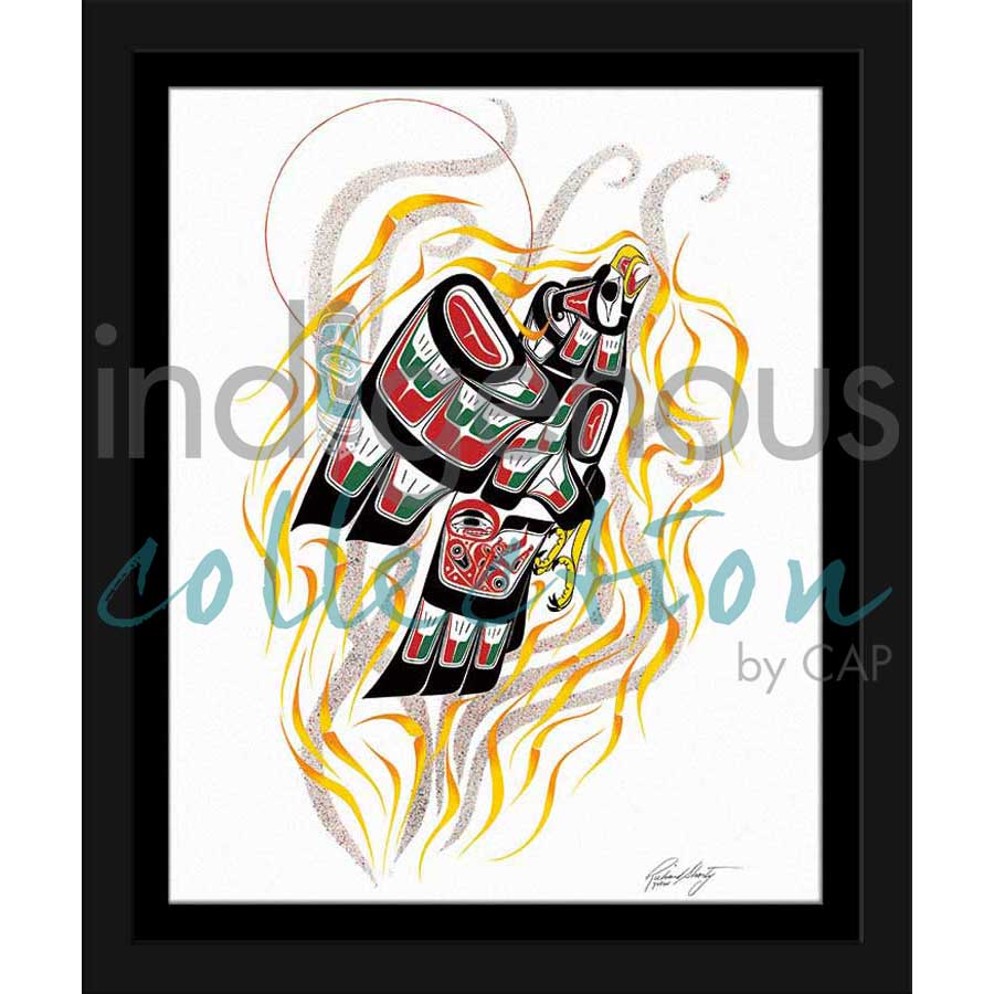Rising Up From the Ashes by artist Richard Shorty - Northern Tutchone. Indigenous Collection