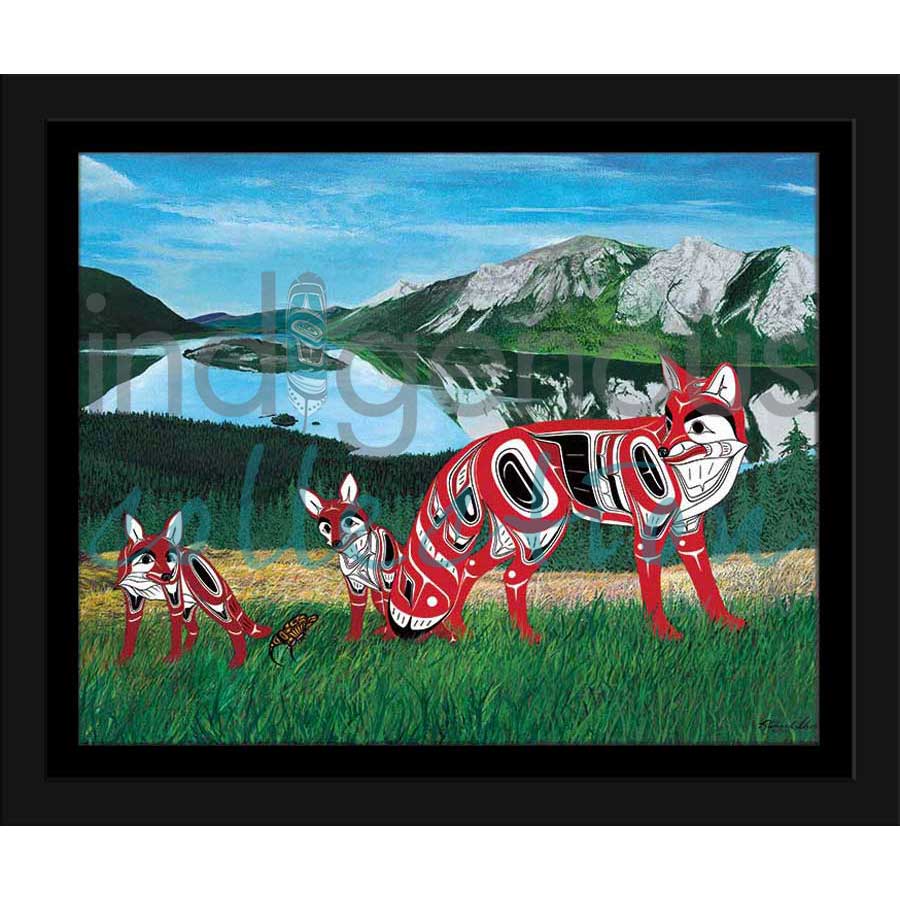 Book Mountain - Fox by artist Richard Shorty - Northern Tutchone. Indigenous Collection