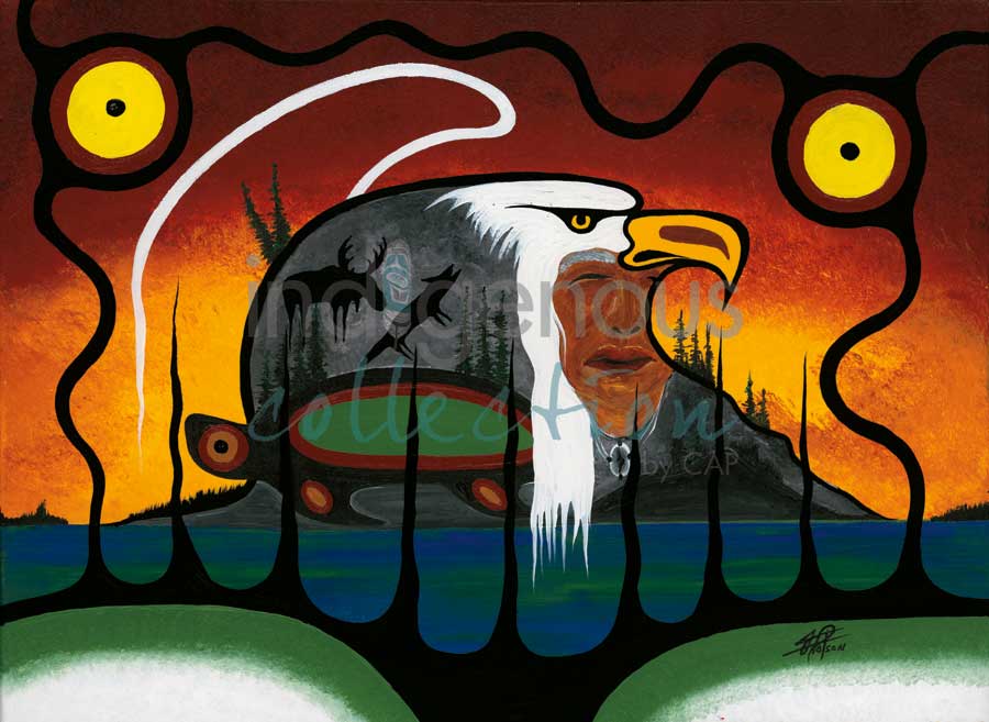 Turtle Island I by artist Frank Polson