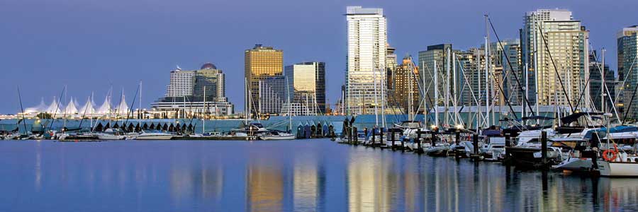 Coal Harbour Reflections, Vancouver, BC by artist Jeff Maihara