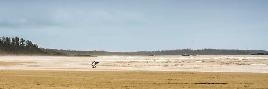 Surfers, Tofino, BC by artist Jeff Maihara