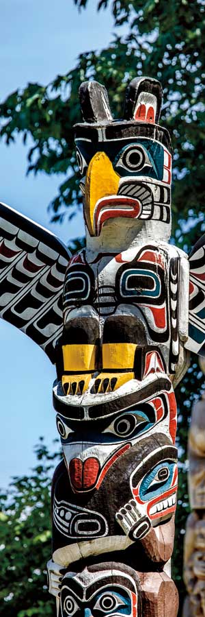 Totem Poles, Stanley Park, Vancouver, BC by artist Jeff Maihara