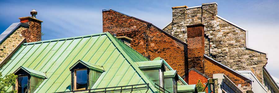 Rooftops, Old Montr√©al, QC by artist Jeff Maihara