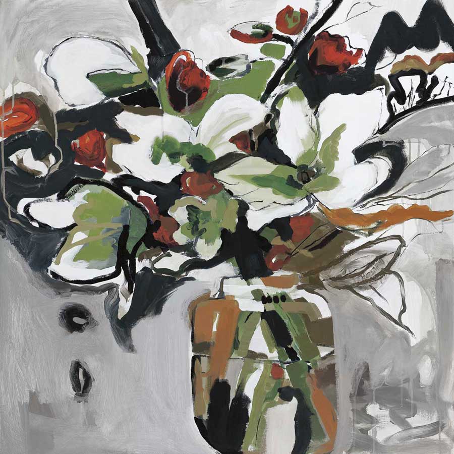 Blooms of Smokey Grey by artist  Angela Maritz