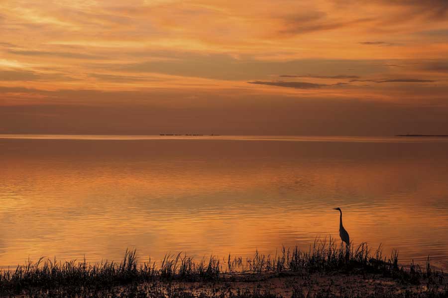Crystal Beach Sunset by artist  Mike Jones