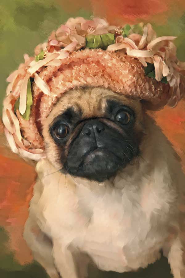 Ms. Pug by artist  Janel Pahl