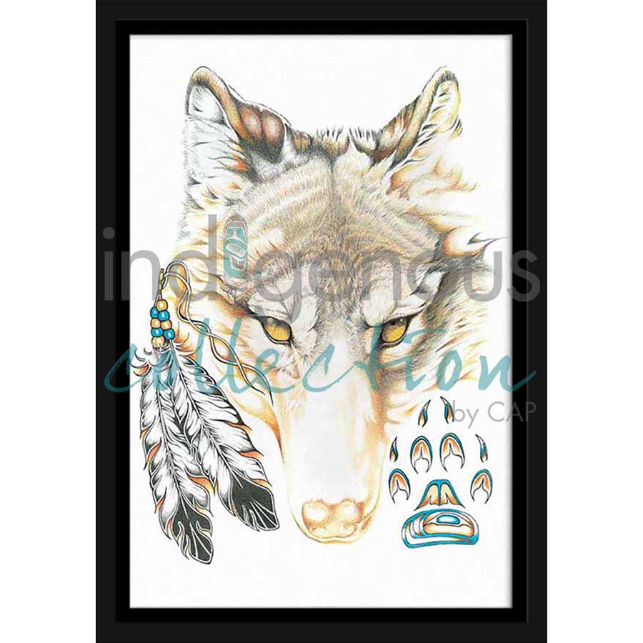 Wolfy by artist Hubert V. Billy - Nlaka'pamux . Indigenous Collection