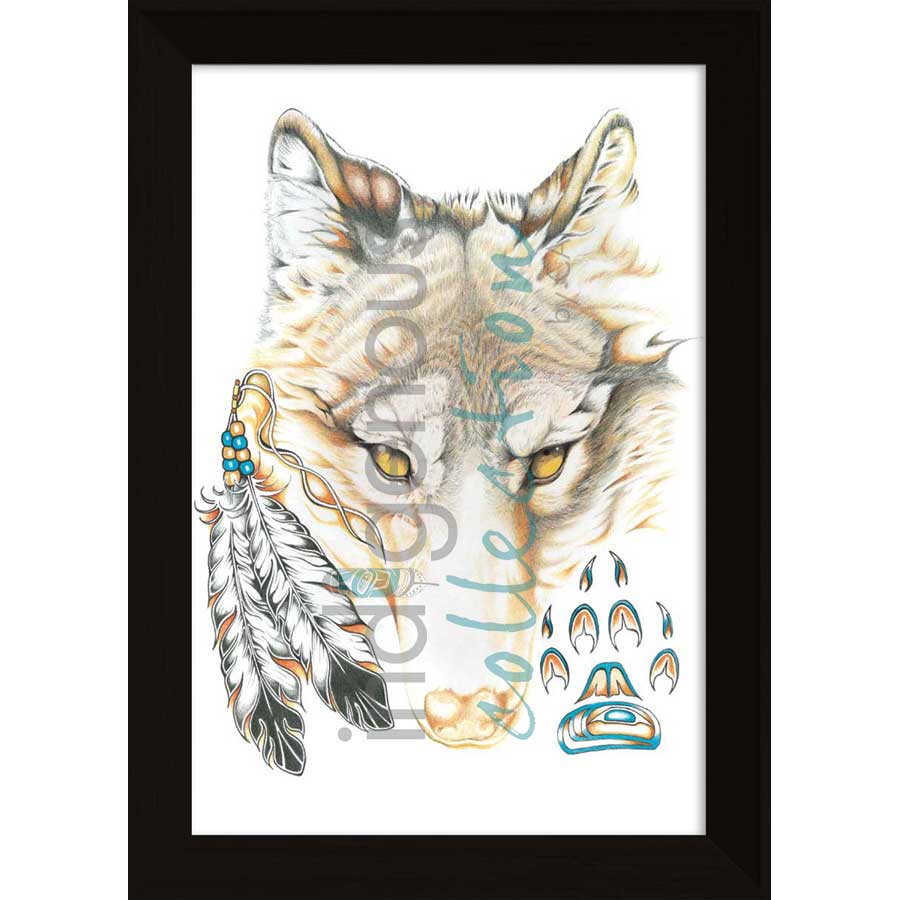 Wolfy by artist Hubert V. Billy - Nlaka'pamux . Indigenous Collection
