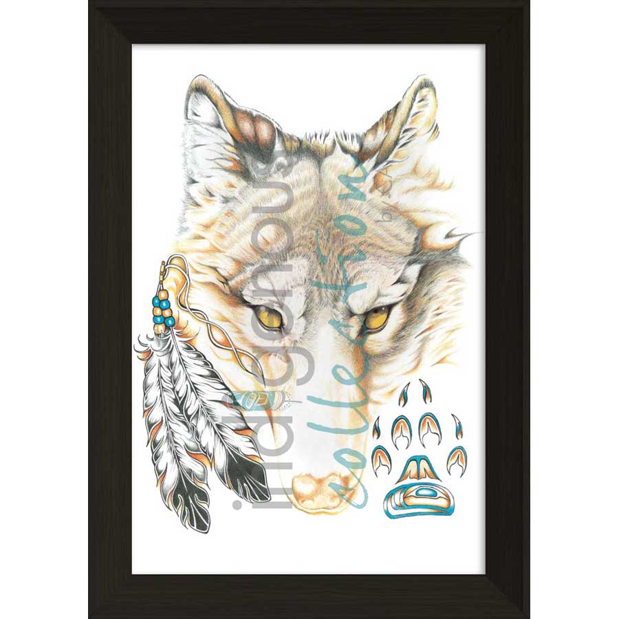 Wolfy by artist Hubert V. Billy - Nlaka'pamux . Indigenous Collection