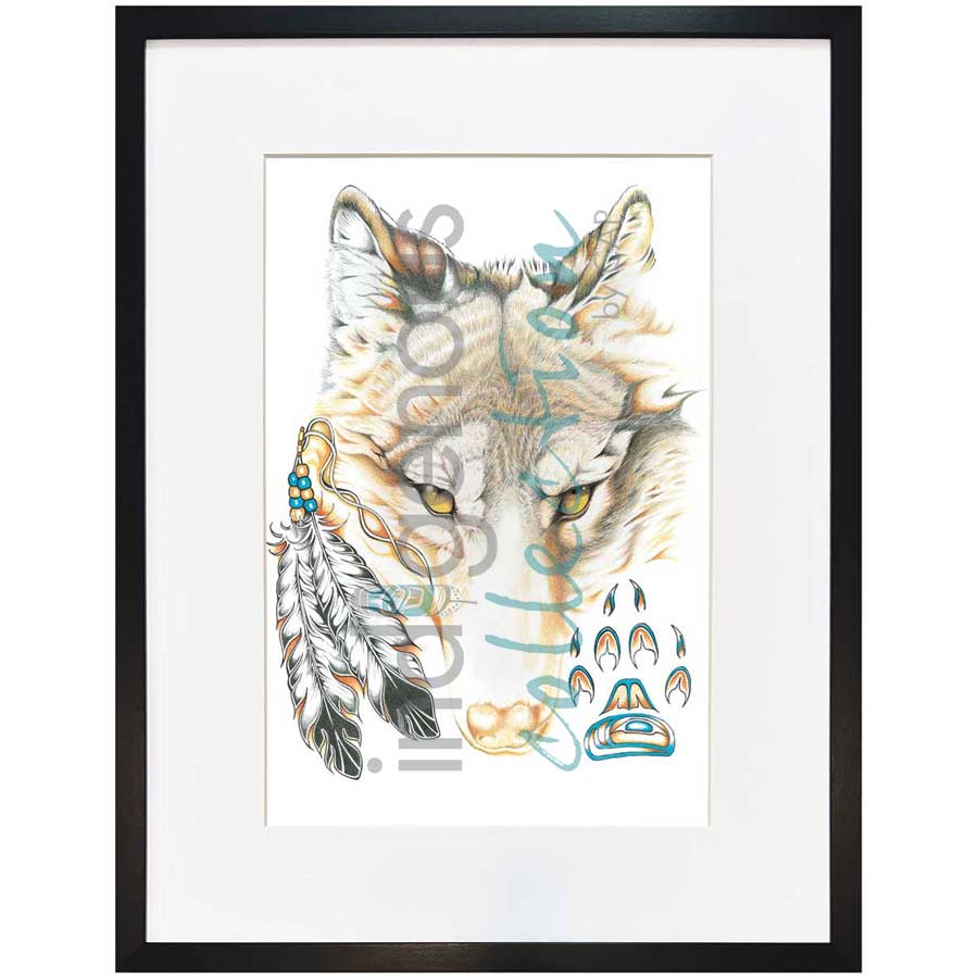 Wolfy by artist Hubert V. Billy - Nlaka'pamux . Indigenous Collection