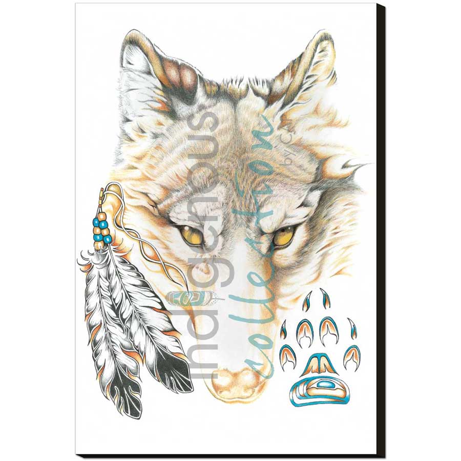 Wolfy by artist Hubert V. Billy - Nlaka'pamux . Indigenous Collection