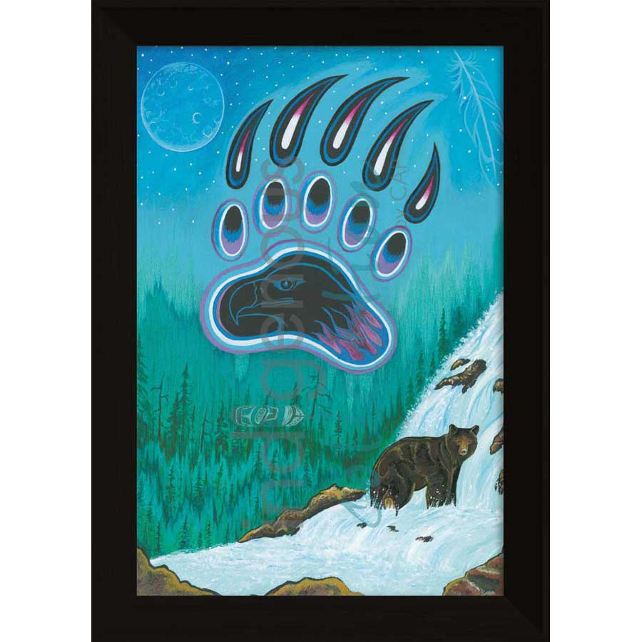 Gone Fishing by artist Hubert V. Billy - Nlaka'pamux . Indigenous Collection