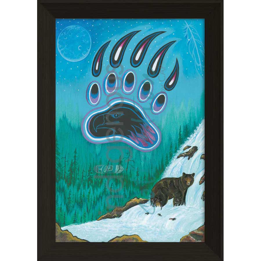 Gone Fishing by artist Hubert V. Billy - Nlaka'pamux . Indigenous Collection