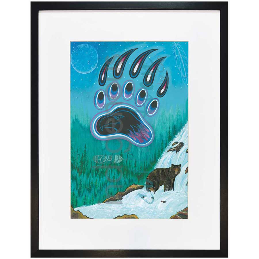 Gone Fishing by artist Hubert V. Billy - Nlaka'pamux . Indigenous Collection