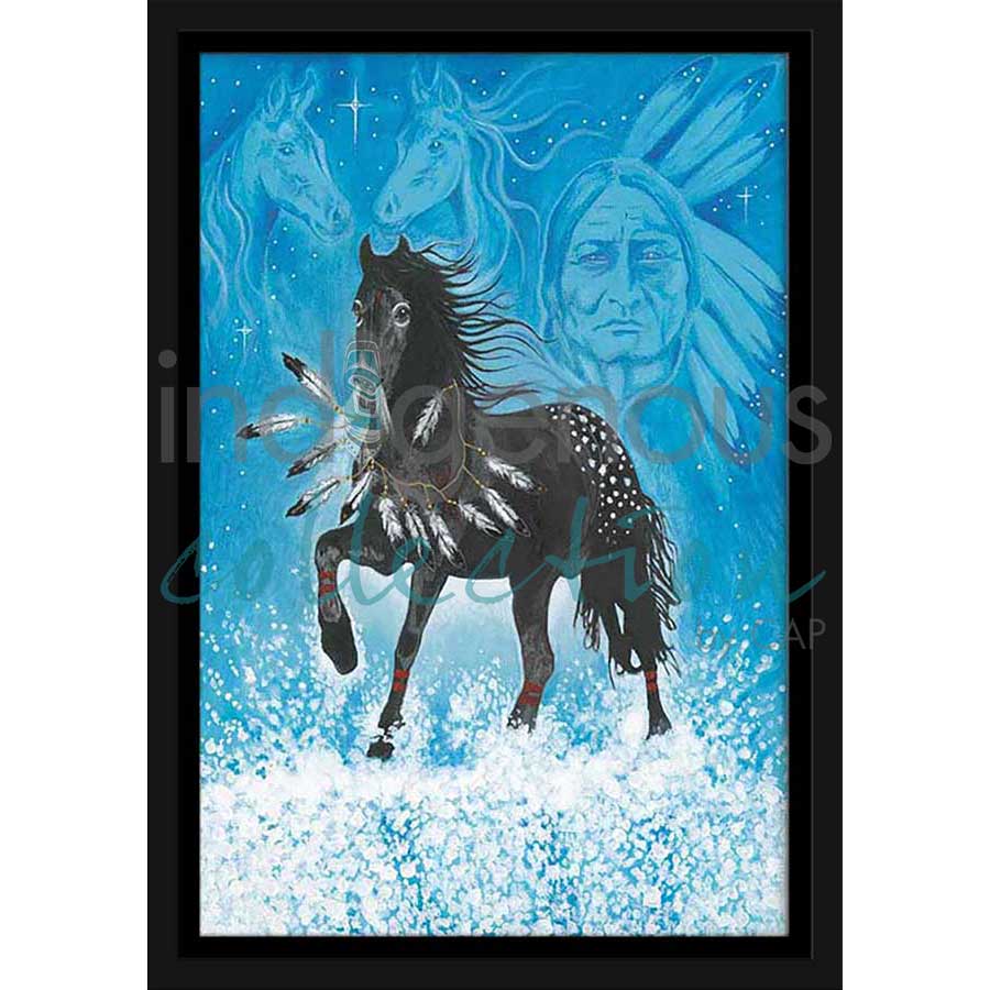Black Beauty by artist Hubert V. Billy - Nlaka'pamux . Indigenous Collection