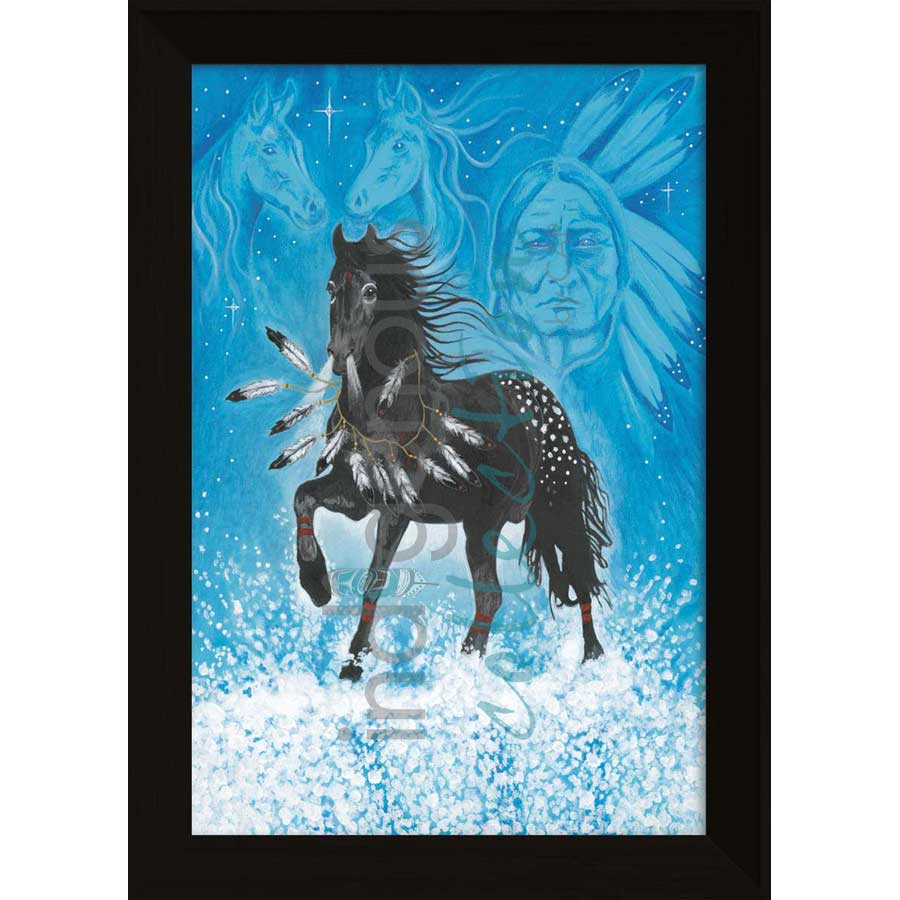 Black Beauty by artist Hubert V. Billy - Nlaka'pamux . Indigenous Collection