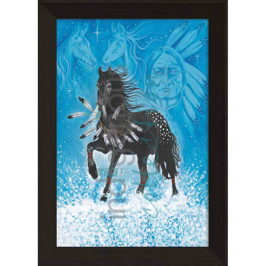 Black Beauty by artist Hubert V. Billy - Nlaka'pamux . Indigenous Collection