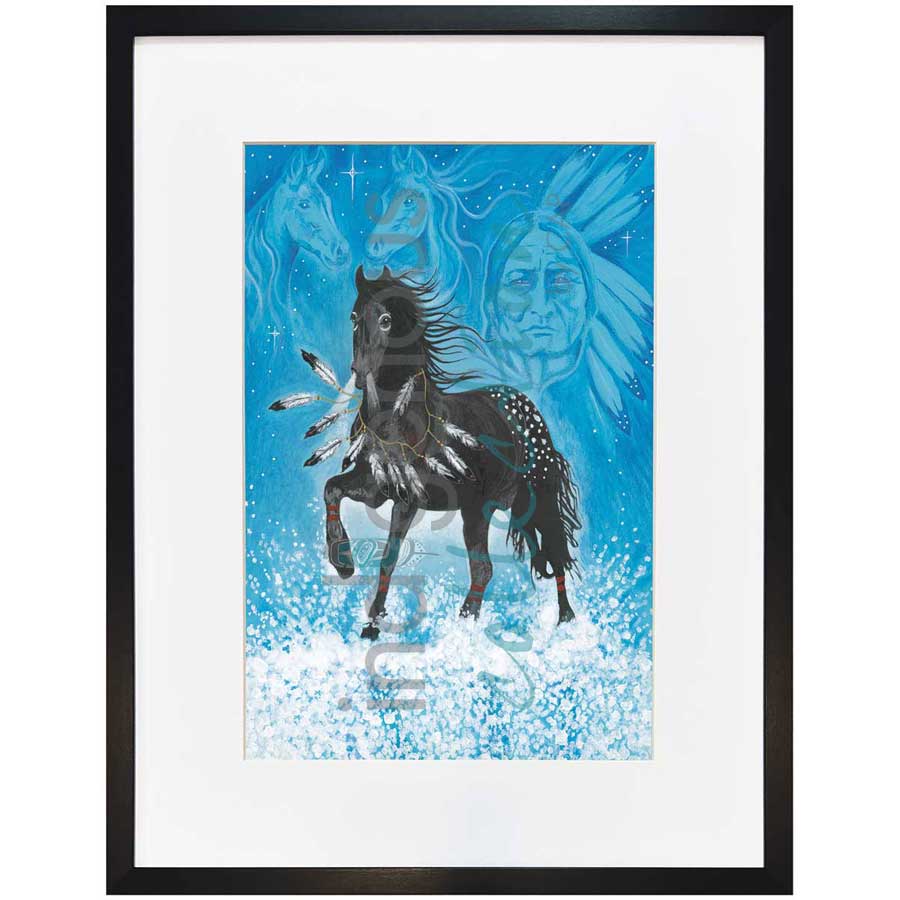 Black Beauty by artist Hubert V. Billy - Nlaka'pamux . Indigenous Collection