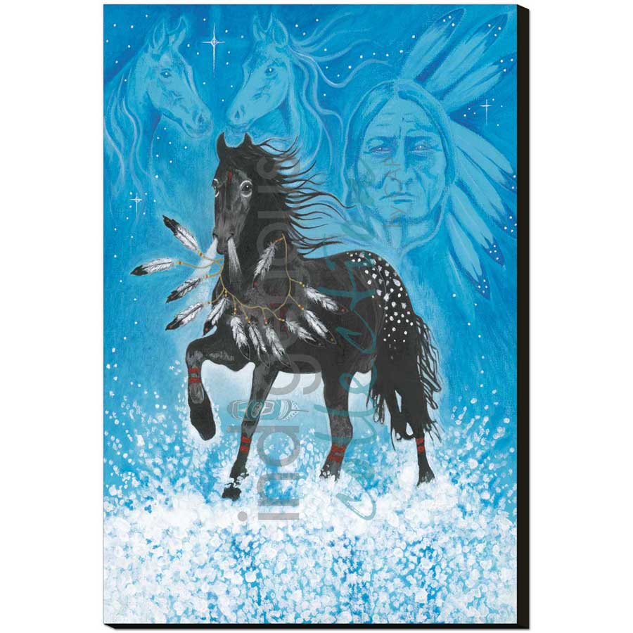 Black Beauty by artist Hubert V. Billy - Nlaka'pamux . Indigenous Collection
