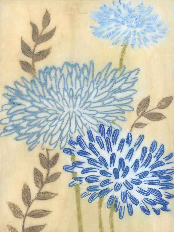 Blue Blooms I by artist  MAJA