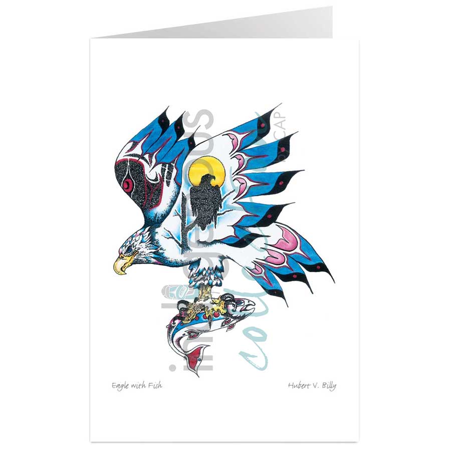 Eagle with Fish by artist Hubert V. Billy