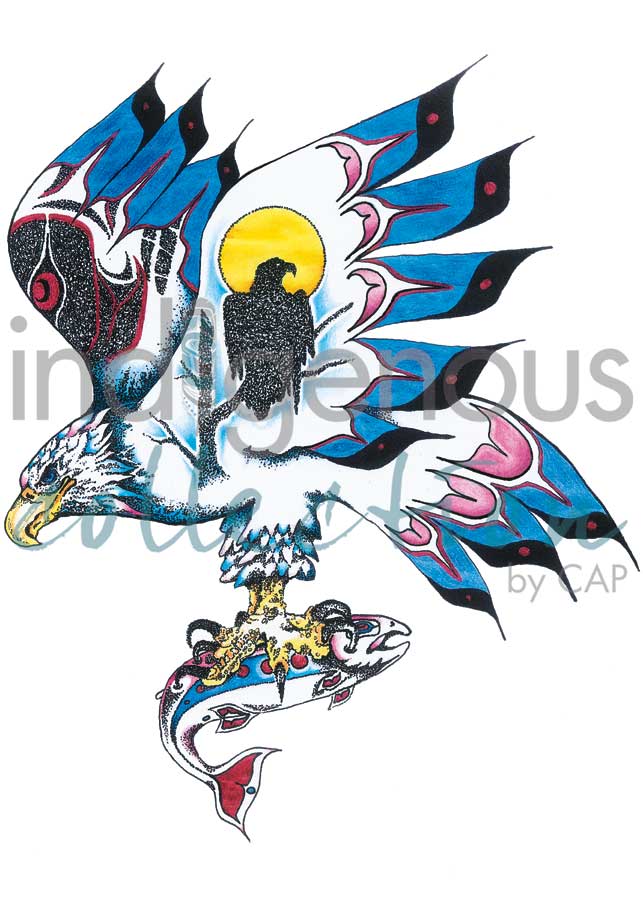 Eagle with Fish by artist Hubert V. Billy