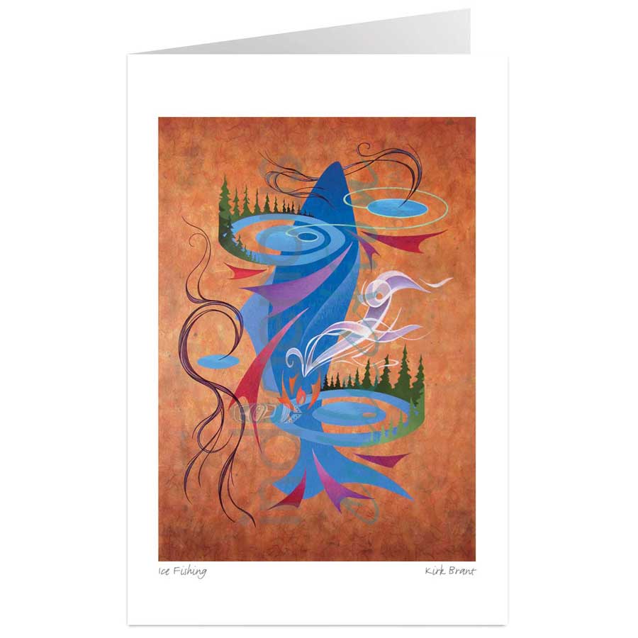 Ice Fishing by artist Kirk Brant