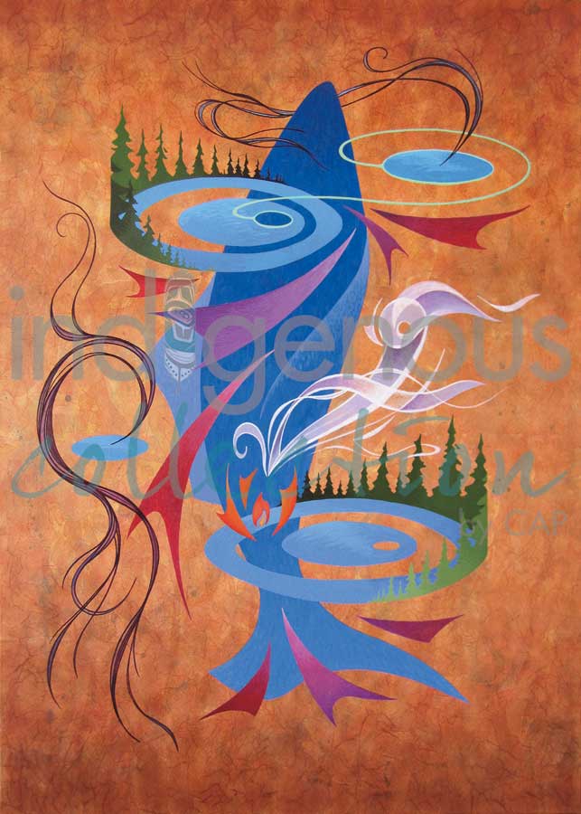 Ice Fishing by artist Kirk Brant