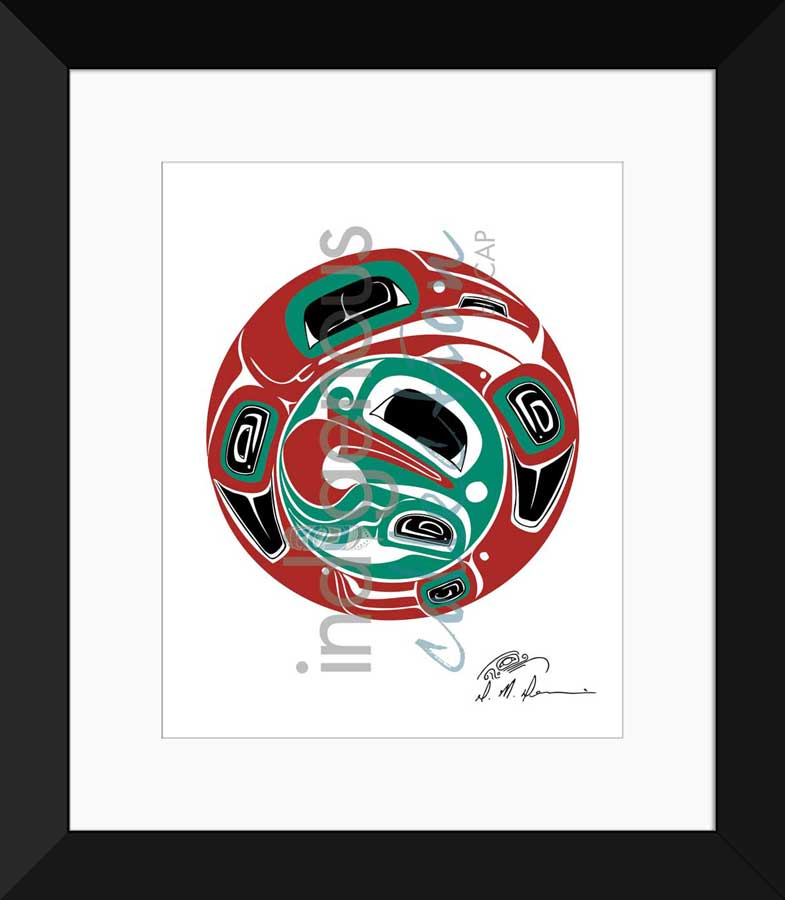 Raven Frog Limited Edition. Indigenous Collection